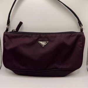 Prada Women's Dark Purple Shoulder Bag